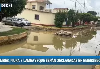 Ejecutivo declarará en emergencia nacional de nivel 5 en Lambayeque, Piura y Tumbes