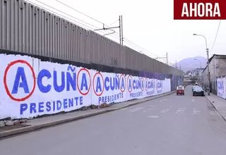 Elecciones 2016: partido de Acuña borró mural para colocar propaganda
