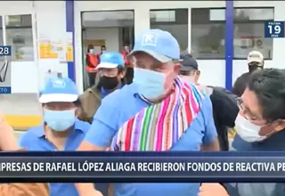 Empresas de Rafael López Aliaga recibieron más de S/24 millones de Reactiva Perú