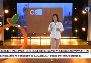 Elecciones 2021: Keiko Fujimori anunció el inicio de la segunda etapa de la Escuela Naranja