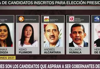 Elecciones 2021: ¿Quiénes son los candidatos que aspiran a la presidencia del Perú?