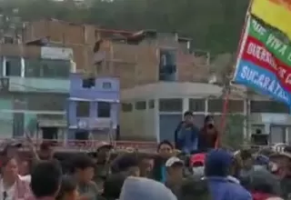 Empresarios y comerciantes de Andahuaylas se enfrentaron a manifestantes