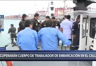 Callao: realizan trabajos de recuperación de cuerpo de trabajador hallado en tanque