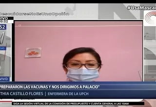Enfermera confirma que Vizcarra y su esposa recibieron las dos dosis de la vacuna de Sinopharm 