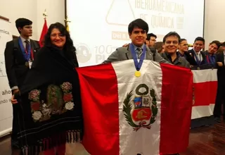 Escolar peruano ganó medalla de oro en Olimpiada Iberoamericana de Química