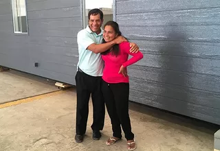 Evangelina Chamorro recibió las llaves de su nueva vivienda