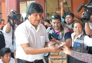 Evo Morales tras emitir su voto: “Bolivia es un pueblo democrático”

