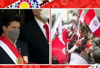Excomandos Chavín de Huántar llegan a la puerta del Cuartel General del Ejército 