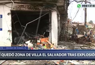 Explosión en Villa El Salvador: Así quedó la zona de la tragedia 