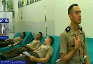 Más de 30 cadetes del Ejército acudieron a donar sangre para Eyvi Ágreda