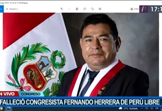 Falleció congresista Fernando Herrera Mamani de Perú Libre