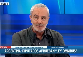 Farid Kahhat explicó por qué en Argentina marchan contra la 'Ley Ómnibus'