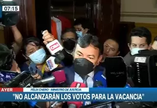 Félix Chero: "No alcanzarán los votos para la vacancia"