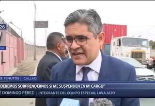 Fiscal José Domingo Pérez: “No me sorprendería si me suspenden del cargo”