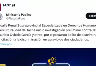 Fiscalía abre investigación a sujeto por discriminacion en playa de Tacna