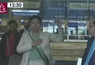 Betssy Chavéz llegó a la Fiscalía para declarar por golpe de Estado 
