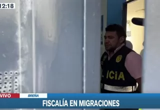 Fiscalía realiza diligencias en la sede central de Migraciones