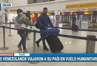 Frontera Perú-Chile: 115 venezolanos viajaron a su país en vuelo humanitario 