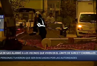 Fuga de gas causó pánico en vecinos de Surco y Chorrillos
