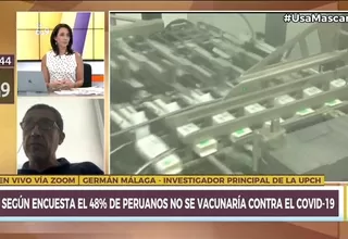 Germán Málaga: "En pocas semanas obtendremos la eficacia de la vacuna"