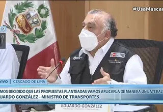 González anunció que no hay acuerdo con transportistas: "No podemos continuar en un diálogo de sordos"