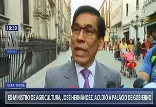 Hernández: Gabinete será de gente profesional que genere concordia entre peruanos