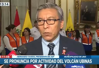 Hernando Tavera: No vamos a tener un proceso eruptivo explosivo en Ubinas
