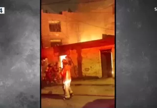 Hombre se salvó de morir en incendio en San Martín de Porres