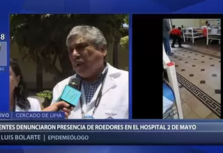 Hospital Dos de Mayo: pacientes graban a roedor en sala de nosocomio
