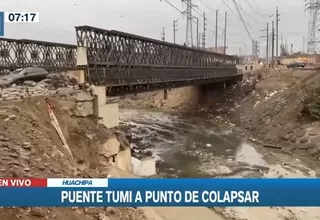 Huachipa: Temen que puente Tumi colocado provisionalmente en 2017 colapse