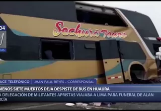 Huacho: al menos siete muertos dejó despiste de bus