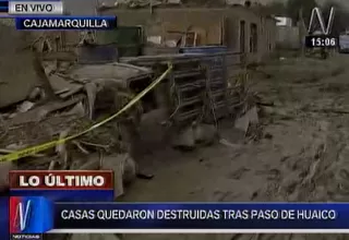 Huaicos enterraron viviendas en Cajamarquilla