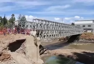 Huancayo: autoridades de El Tambo exigen instalación de puente modular