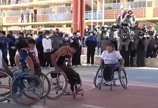 Huancayo: campeonato de básquet en silla de ruedas