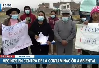 Huancayo: Exigen cierre de empresa de concreto por contaminación ambiental