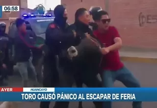Huancayo: Toro escapó de la fiesta de Santiago y causó pánico en la ciudad 
