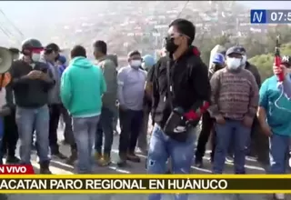 Huánuco: Acatan paro regional de 48 horas para pedir la renuncia del gobernador regional 