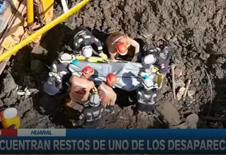 Huaral: Hallan un cuerpo seis días después de deslizamiento