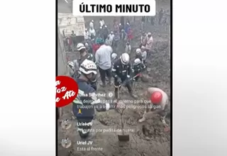 Huaral: Las imágenes del instante del nuevo deslizamiento en La Perla-Atavillos