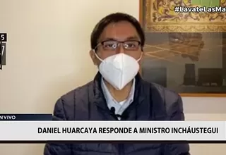 Huarcaya: Rechazo ser parte de un grupo conspirador contra el régimen democrático