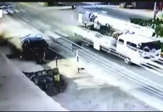 Huarochirí: Camión sin frenos deja 2 heridos