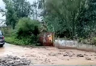 Tres sectores afectados por lluvias en el distrito de Santa Eulalia