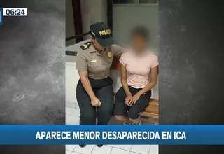Ica: Apareció adolescente desaparecida tras salir de su casa en San Juan de Miraflores