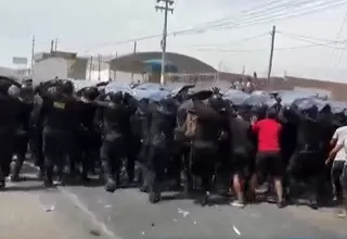 Ica: trece policías heridos durante enfrentamientos en la Panamericana Sur