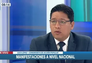 Ilich López: El ministro del Interior debe presentarse ante el Congreso por las manifestaciones