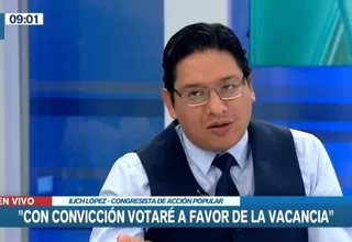 Ilich López sobre Pedro Castillo: “Con convicción votaré por la vacancia”