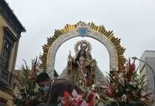 Imagen de la Virgen del Carmen recorre Barrios Altos
