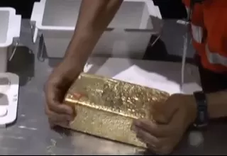 Incautan 120 kilos de oro procedente de la minería ilegal