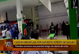 Asalto en Mega Plaza: autoridades desmintieron hurtos y saqueos