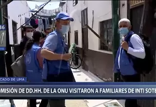 Comisionados de DD. HH. de la ONU visitaron a familiares de Inti Sotelo